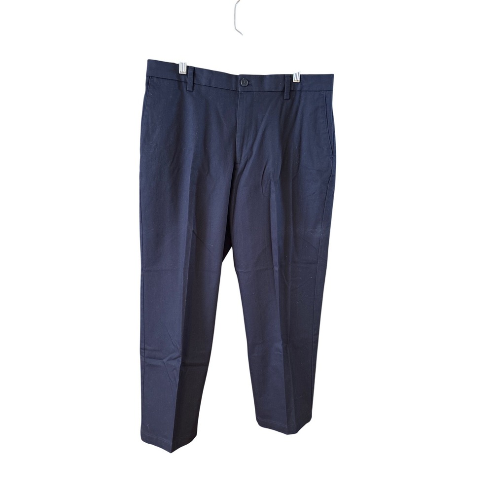 Dockers‎ Signature Khaki Classic Fit Navy Blue Stretch Pants Mens 36x29